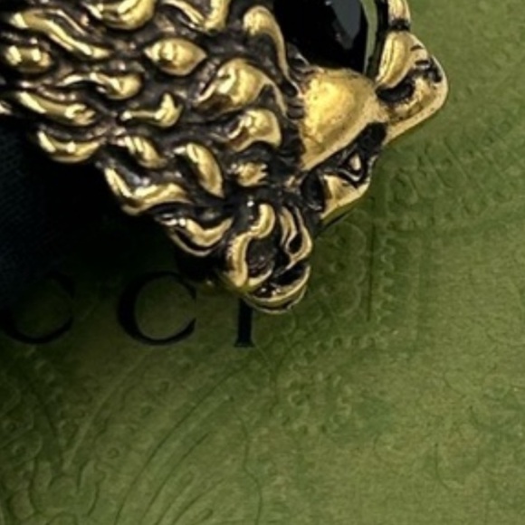 Men's Gucci Iconic Lionhead ring size 10. - Picture 3 of 6